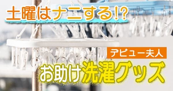 土曜はナニする デビュー夫人 洗濯グッズ