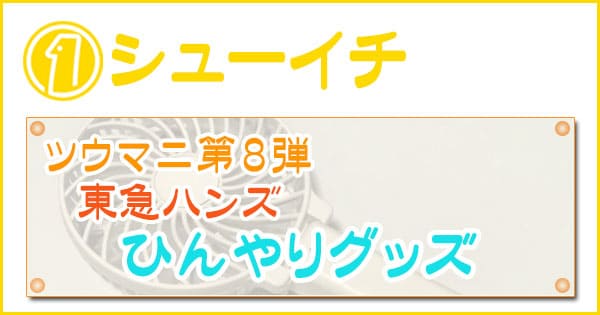 シューイチ 東急ハンズ ひんやりグッズ