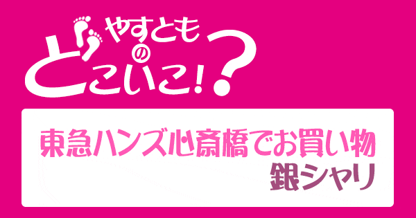 やすとものどこいこ やすよともこ オススメ商品 心斎橋 東急ハンズ 銀シャリ