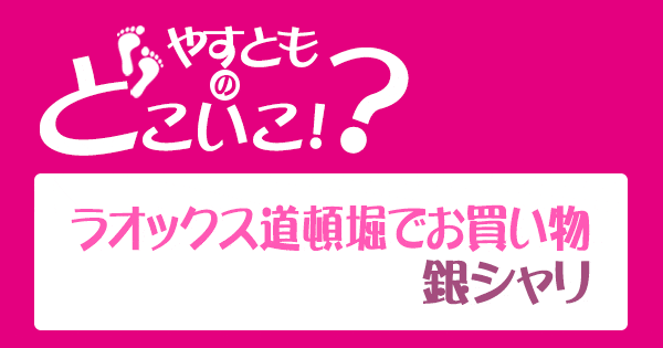 やすとものどこいこ やすよともこ オススメ商品 ラオックス道頓堀 銀シャリ