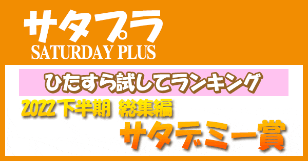 サタプラ サタデープラス ひたすら試してランキング 2022年 下半期 総集編 サタデミー賞