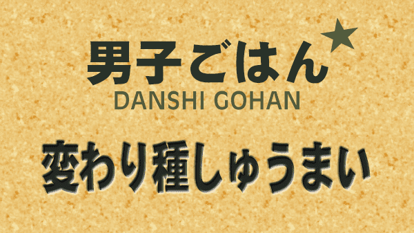 男子ごはん 変わり種 しゅうまい