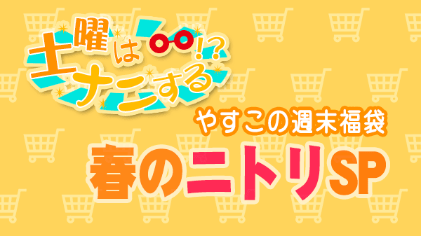 土曜はナニする やすこの週末福袋 ニトリ 春のお悩み解決