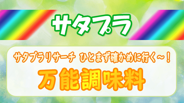 サタプラ サタプラリサーチ 全国 万能調味料